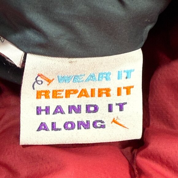 Patagonia Kids Reversible Down Sweater Full Zip Hoody Jacket XL 14 Puffer - Picture 7 of 13